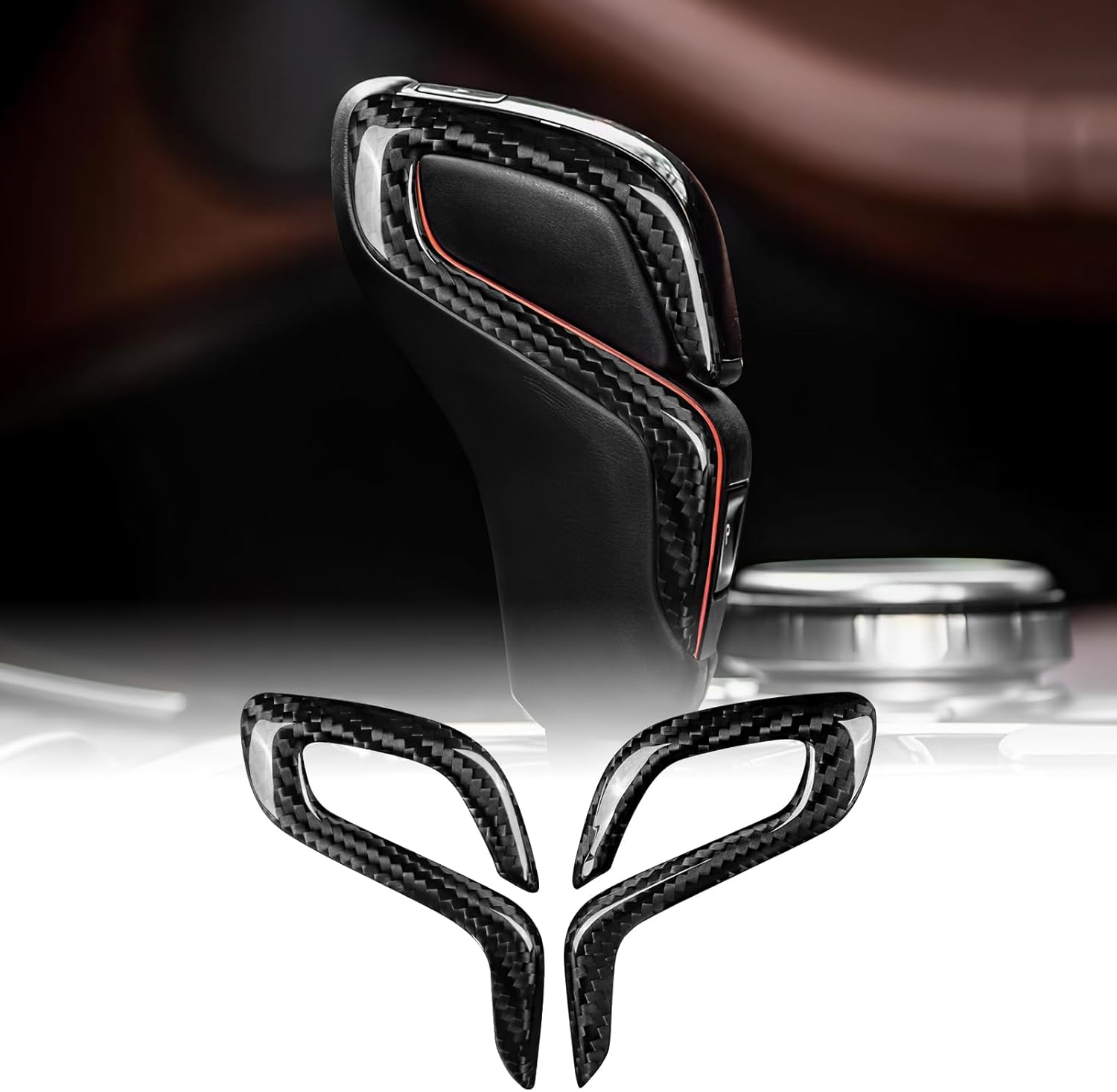 COUVERCLE DE POMMEAU DE VITESSE CARBONE